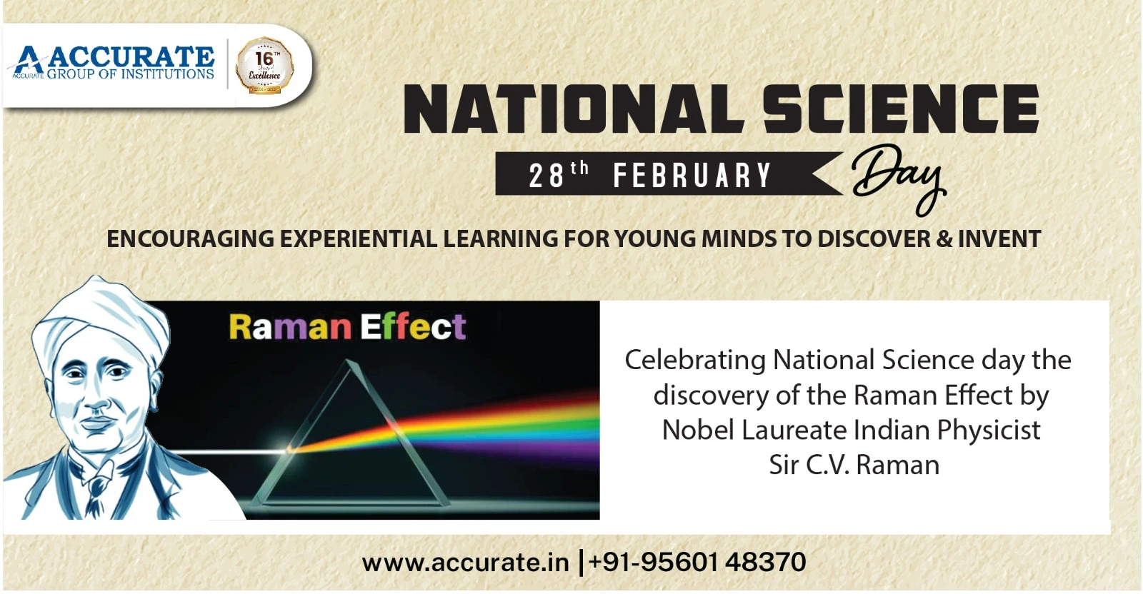 Accurate Celebrating National Science Day 28th Feb